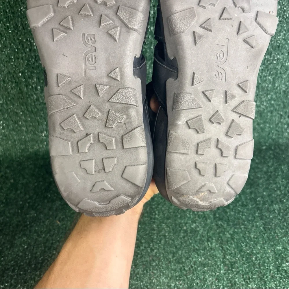 Teva Sandals‎ Mens 9 Flintwood Hiking Slip On Black Comfort Low Top SN 1118941